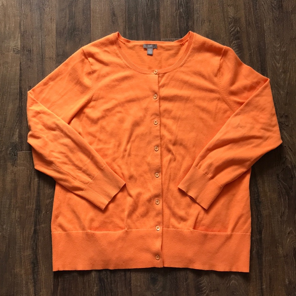 {J.Jill} Burnt Orange Cardigan
